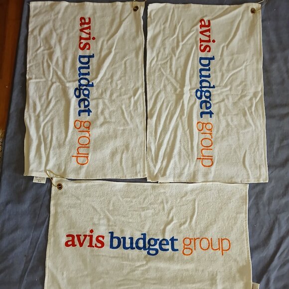 McArthur Avis Budget Group Towel 25" x 16" x 3 with hanging Hook New - Picture 1 of 2